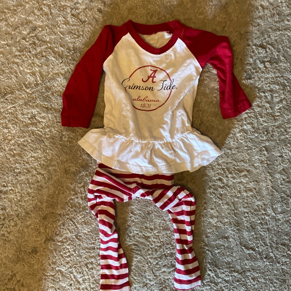 Alabama crimson tide two piece set